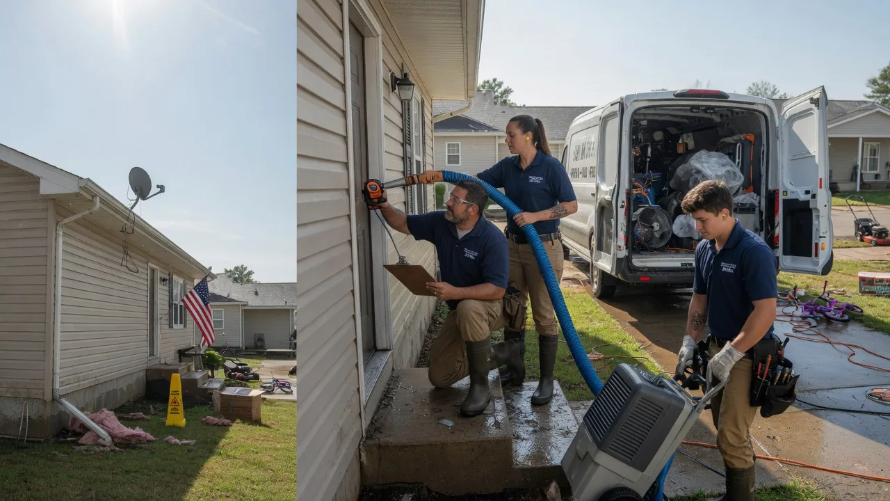Ceiling Water Damage Restoration in Deerfield, MO near me